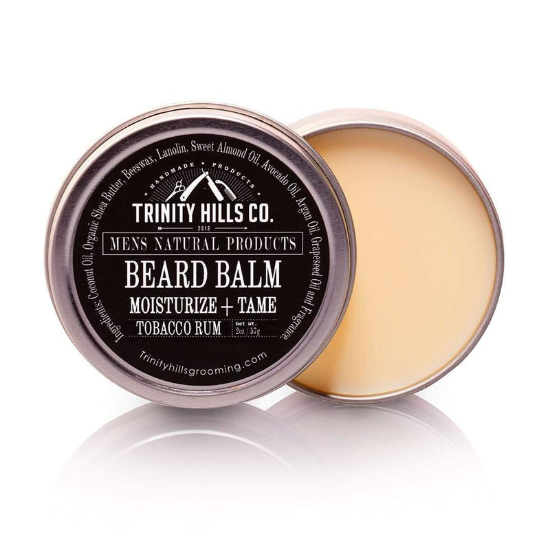 Tobacco rum Beard and Mustache conditioner, black owned - beard balm - mens grooming - trinity hills co. - mens natural products - beard care - beard kits 