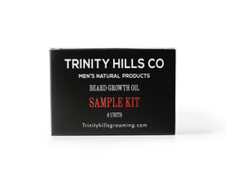 Beard Growth oil sample kit - men's natural products - trinity hills co 