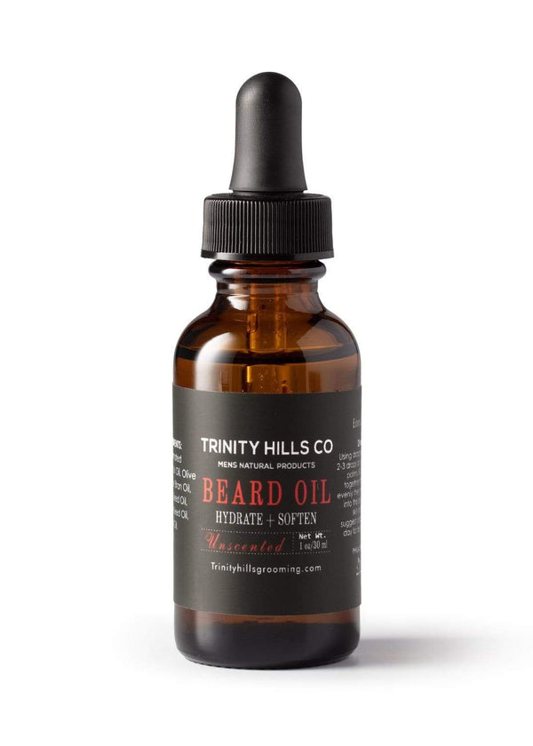 Unscented beard growth oil for sensitive skin - Black men beard care - beard growth kit - Men's Natural products - Trinity Hills Co