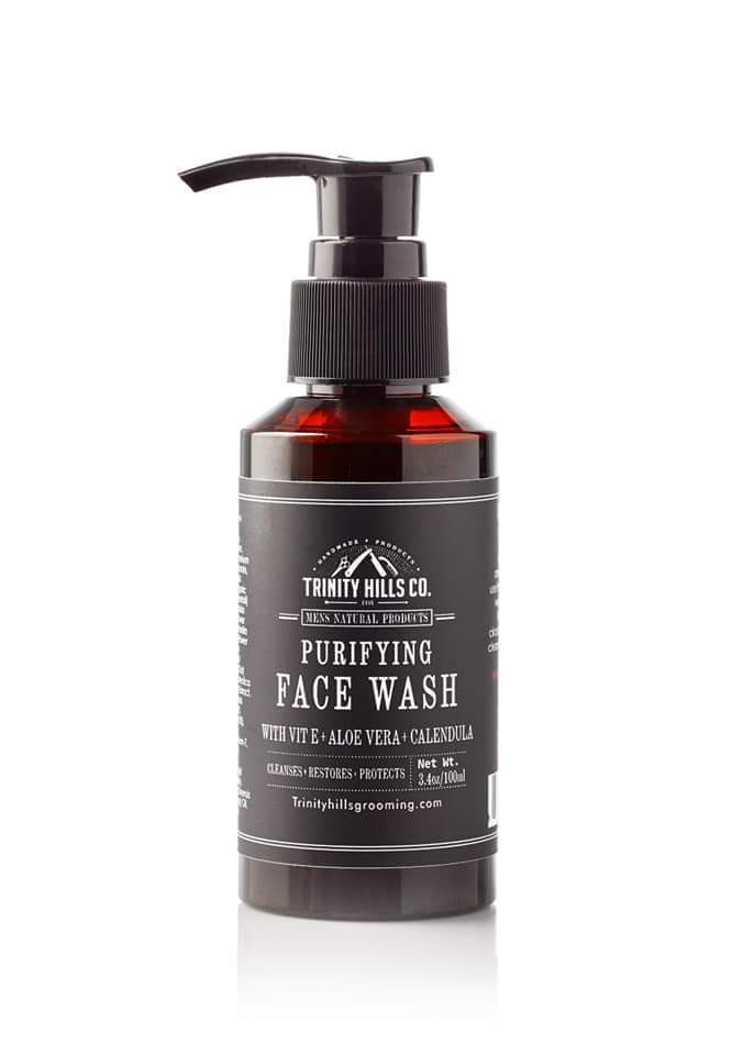 purifying face wash - mens natural products - activated charcoal face wash - anti acne - oily skin care 